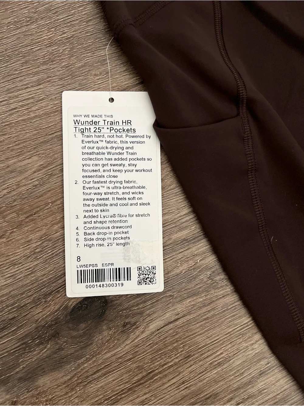 Lululemon Wunder Train 25” HR Leggings w/ Pockets